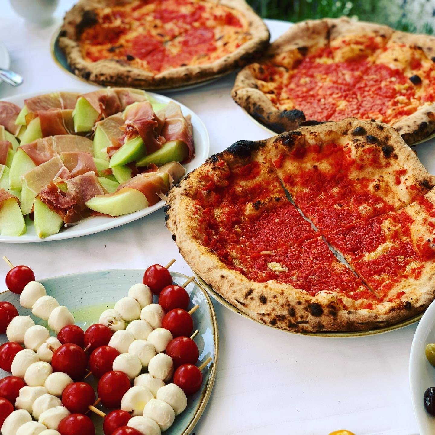 Nahaufnahme des mediterranen Buffets